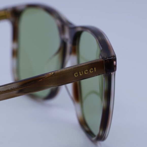 Gucci GG1041S 004‎ Sunglasses Havana Brown Green Lenses Gucci GG1041S Sunglasses | Free Shipping | EZContacts.com main image 3